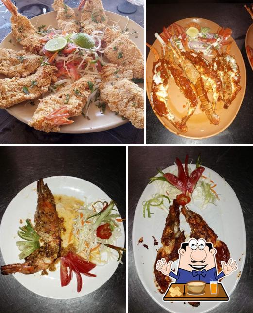 Food at Pine Tree Beach Shack