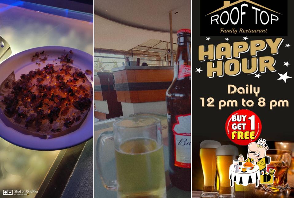 Food at Rooftop Bar & restaurant