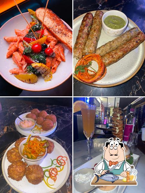 Grilled salmon at Club Roadies