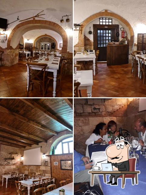 Gli interni di Le Cantine dei Petrone