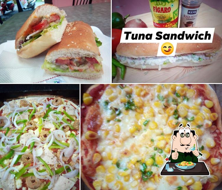 Food at Pizza joint