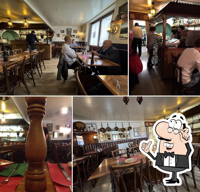 Gli interni di Au Vieux-Carouge