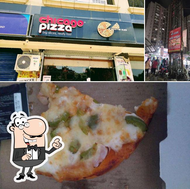 The image of Chicago Pizza Indrapuram Best Pizza in Indrapuram’s exterior and food