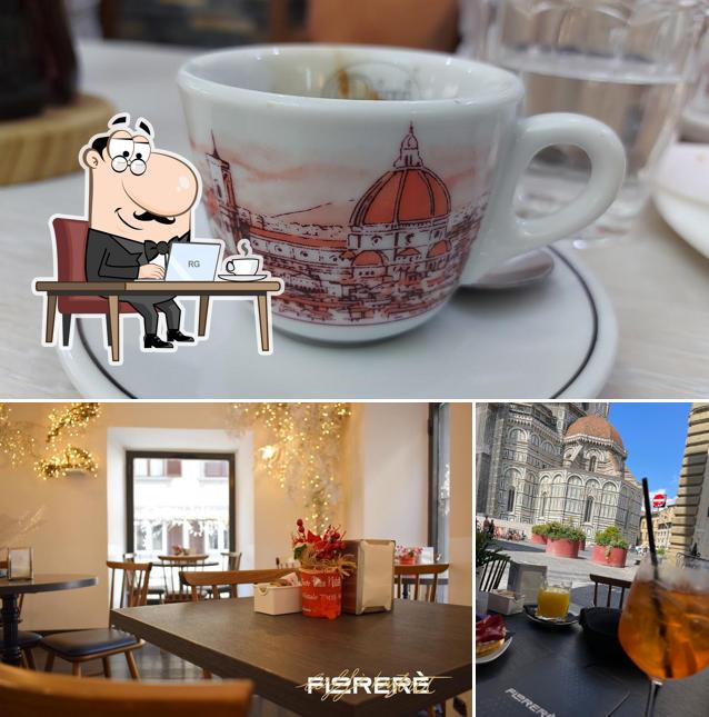 Dai un’occhiata alla immagine che raffigura la interni e cibo di Florerè caffè bistrot