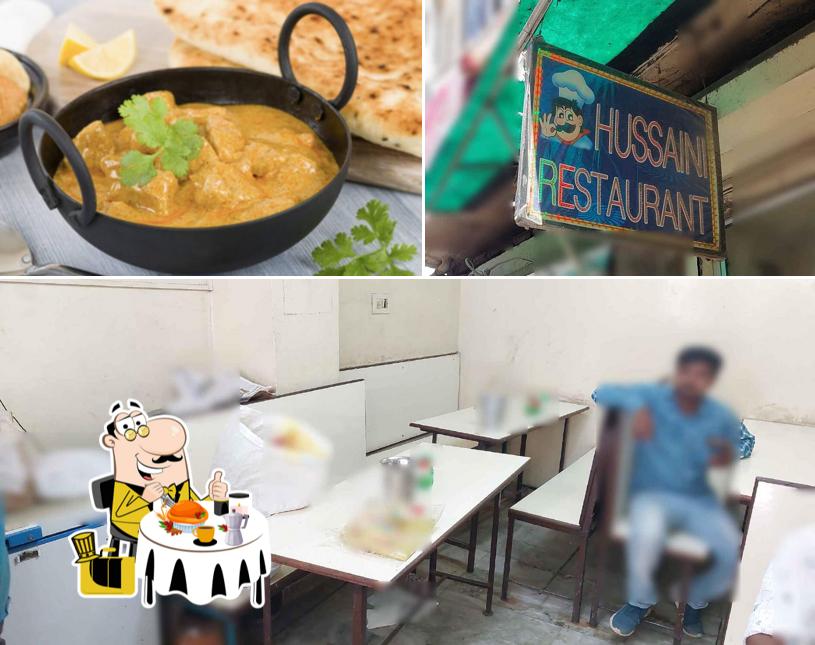 Hussaini Restaurant is distinguished by food and interior