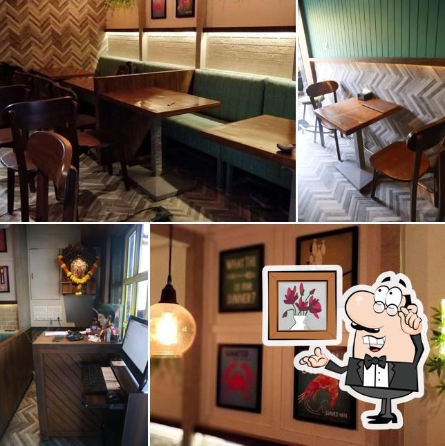 The interior of Mantra Restaurant (Veg & Non-Veg)