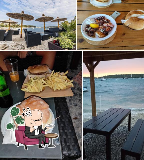 La immagine di interni e cibo da Beach Bar Kanalić