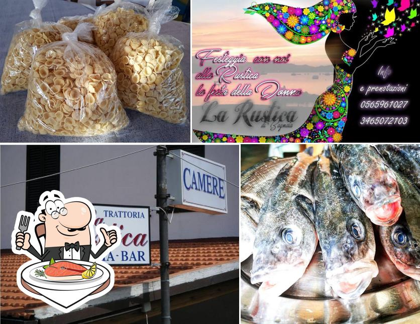 Bar Ristorante Pizzeria La Rustica propone un menu per gli amanti del pesce