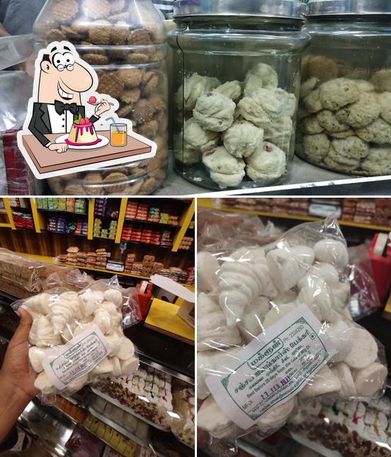 Gnanam Bakery serves a number of sweet dishes