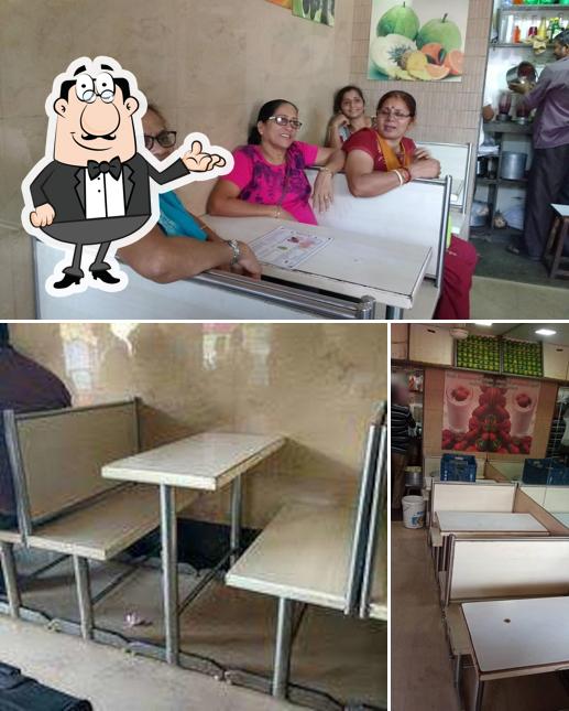 The interior of Shital Juice Center