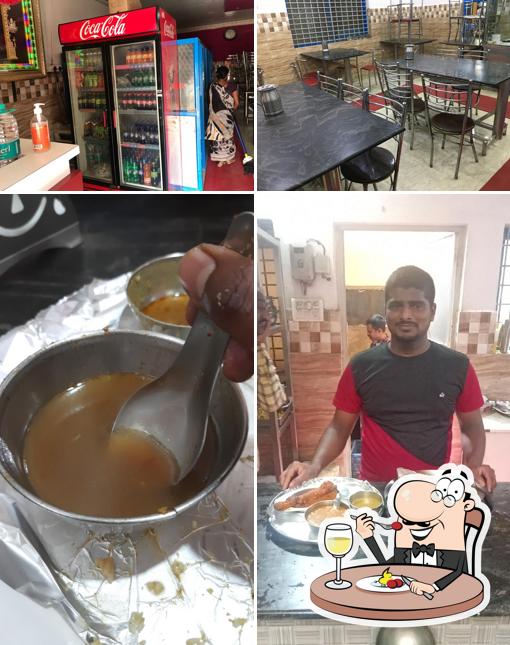 Check out the picture showing food and interior at Sri Annapoorna Nonveg Hotel