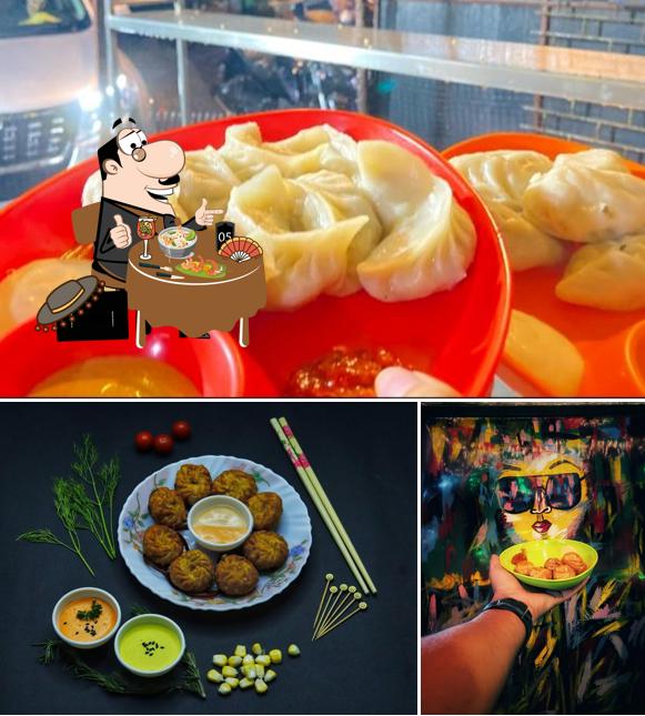 Food at The Big Papas Momos