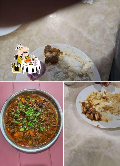 This is the image depicting food and interior at Savaj Restaurant