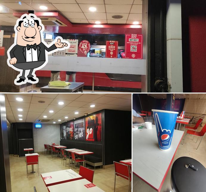The interior of KFC