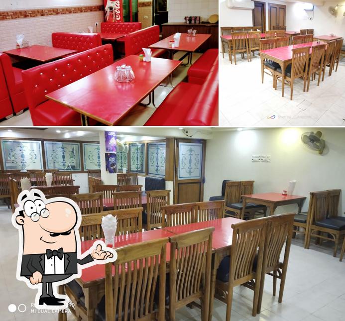 The interior of New Shama Family Restaurant