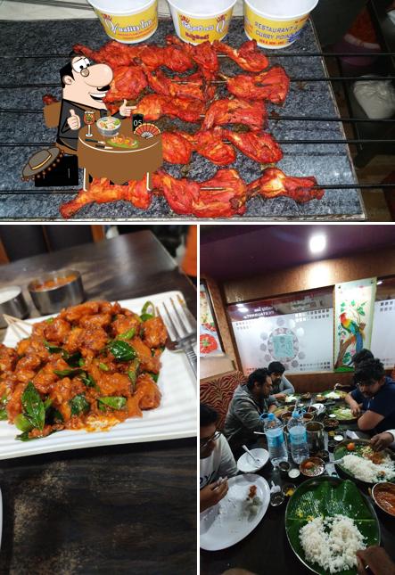 Food at Quality Inn Family Restaurant, Skota