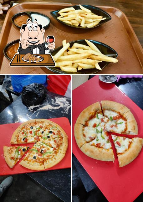 Try out pizza at SHAWARMA TIME