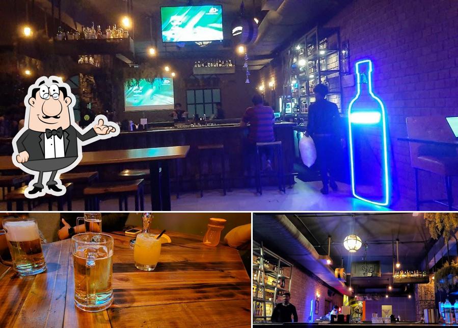 Take a seat at one of the tables at SHOUT Bar & Cafe