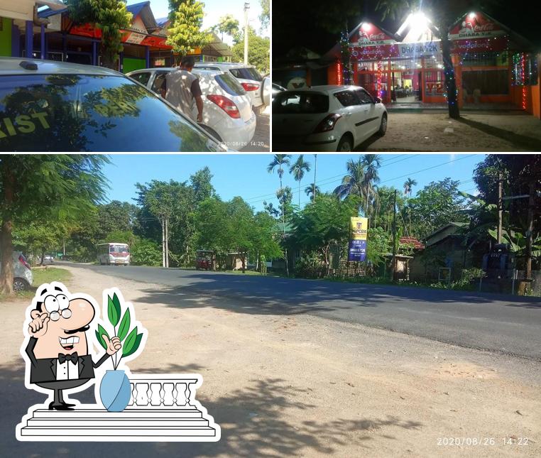 Take a look at the exterior of Y2K Dhaba cum lodge