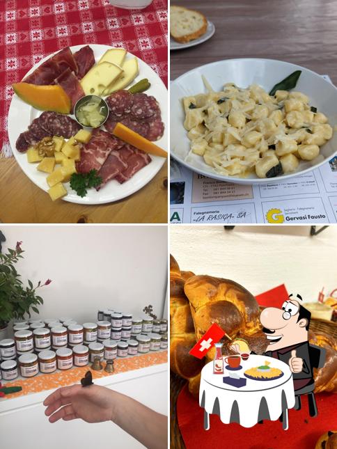 Piatto di formaggi al Agriturismo Alpe Palü