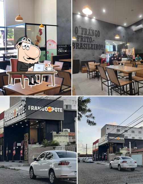 Confira a ilustração mostrando interior e exterior no Frango no Pote