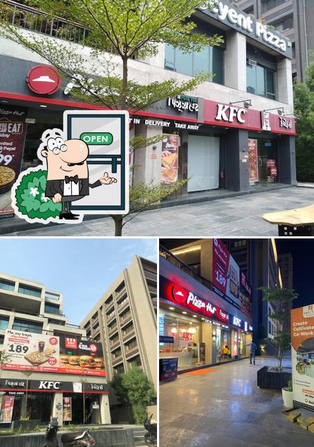 The exterior of KFC