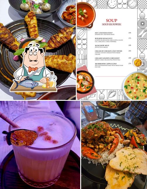 Grilled salmon at 3 Dots Kolkata