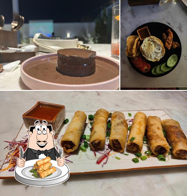Spring rolls at Shiso cafe