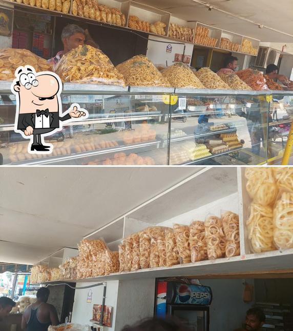 The interior of Venkateswara bakery and sweets