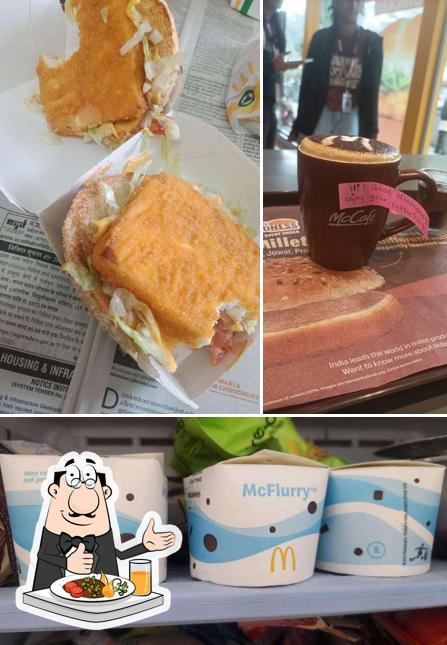 Among different things one can find food and beverage at McDonald's