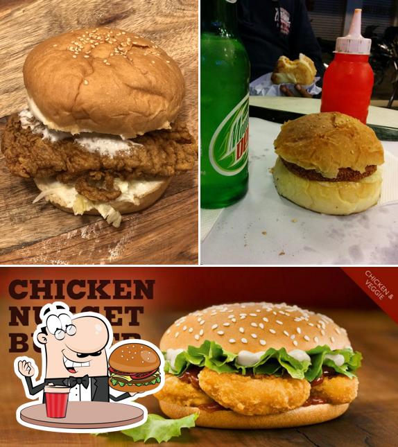 Order one of the burgers served at Burger Zone