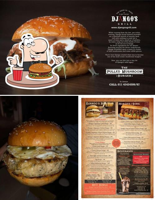 Get a burger at Django's Grill
