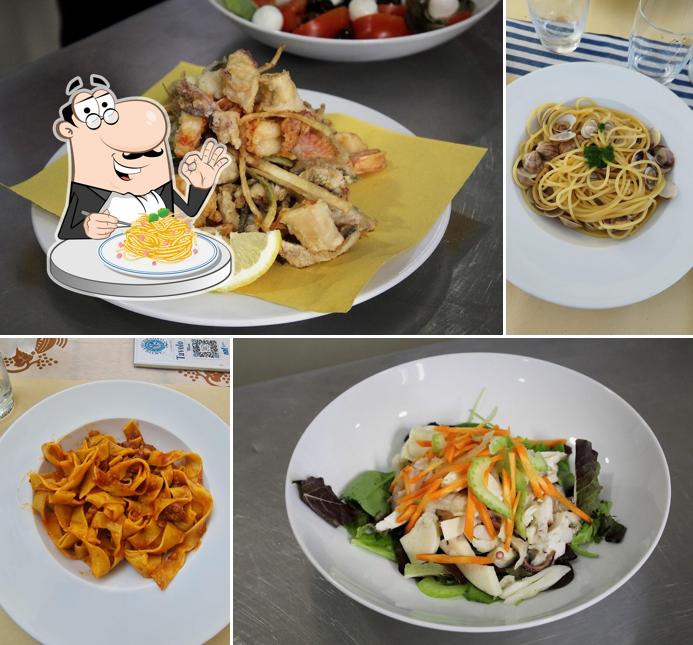 Spaghetti alla carbonara al Ristorante Didattico "La Scuola di Cesenatico"