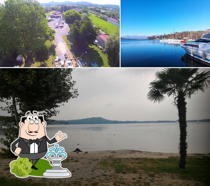 Goditi la vista dall'area esterna di Nautica Tarello