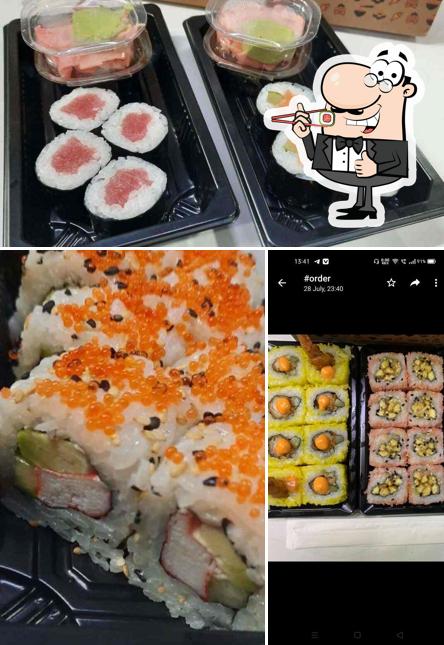 Sushi rolls are offered by AH SO YUM