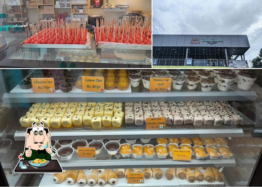 The picture of food and exterior at Doon Bakers