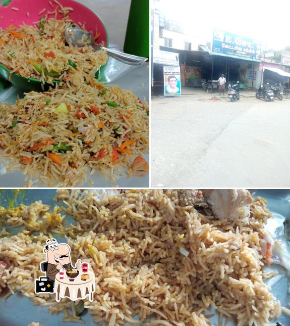 Among different things one can find food and interior at E Sait Biryani Center