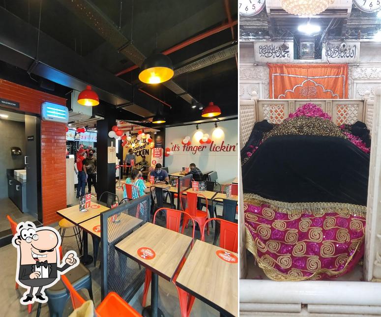 The interior of KFC