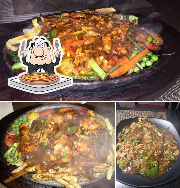 At Kobe Sizzlers, you can enjoy pizza