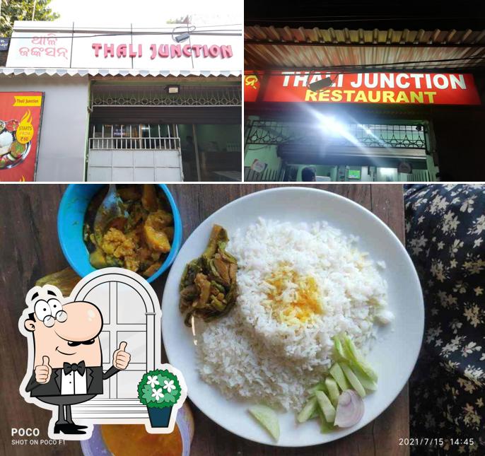 This is the image displaying exterior and food at Thali Junction