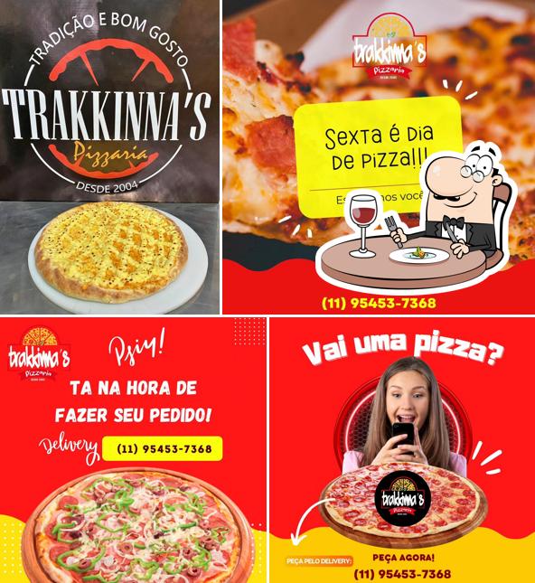 Platos en Trakkinna's Pizzaria