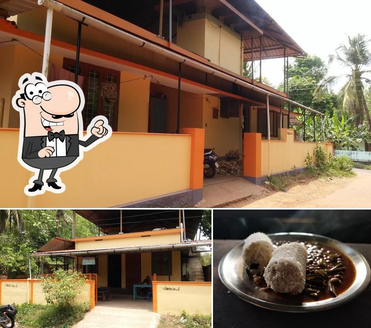 The picture of Vijaya Cafe’s exterior and dessert