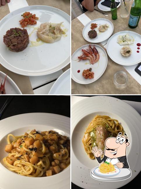 Spaghetti alla carbonara al AMU Fish Restaurant & Store