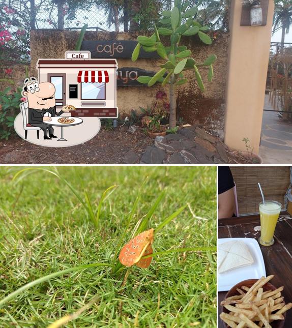 Take a look at the outside area of Cafe maya