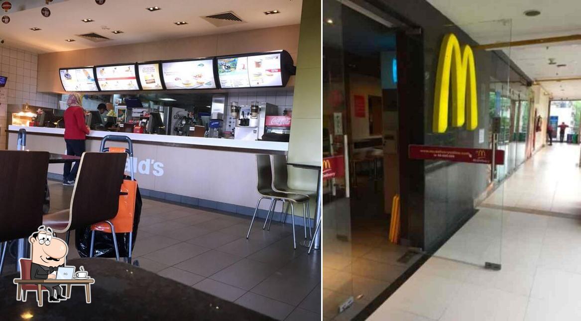 The interior of McDonald's