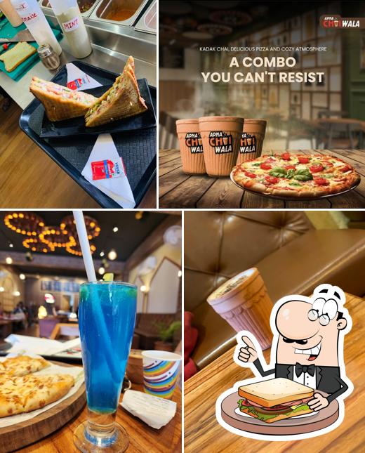 Grilled cheese sandwich at Apna Chai Wala