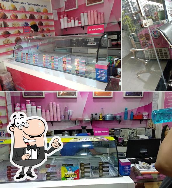 The interior of Baskin Robbins