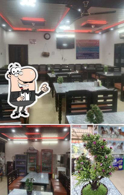 Take a seat at one of the tables at Doon Hill restaurant