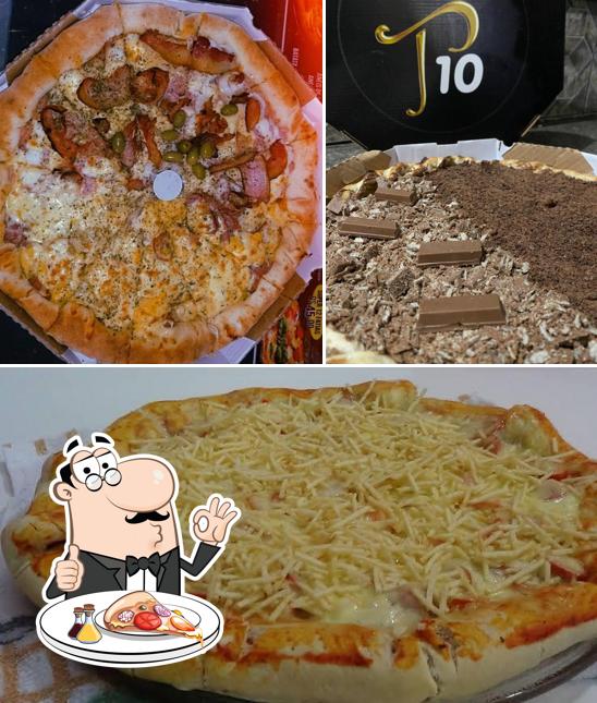 Escolha pizza no Pizzaria Top 10