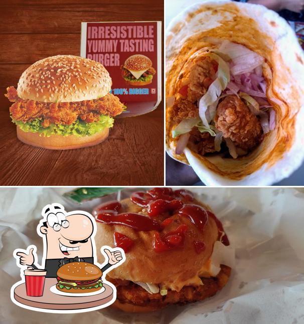 Get a burger at Hot Chix, Udupi
